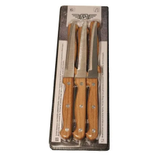 Pintinox PRIMA rozsdamentes recés steak kés 22 cm 6db, famintás műanyag nyél konyhai eszköz