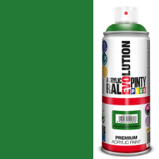 PintyPlus Akrilfesték spray, EVOLUTION fényes, 400 ml - RAL6010 grass green akrilfesték