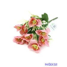  Pipacs selyem csokor 30cm - Mályva dekorációs kellék