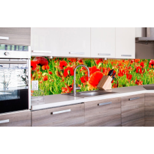  Pipacsok, konyhai matrica hátfal, 260 cm tapéta, díszléc és más dekoráció