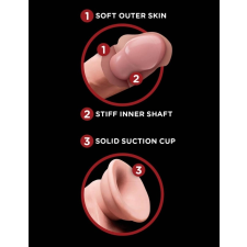 Pipedream - King Cock 6" Triple Density Cock With Swinging Balls műpénisz, dildó