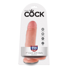 Pipedream - King Cock 7" Cock with Balls  Light műpénisz, dildó