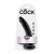 Pipedream King Cock 7" dildó (18 cm - fekete)
