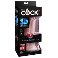 Pipedream - King Cock Plus 7" Triple Density Cock Light műpénisz, dildó