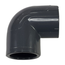 Pipelife Hungária Műanyagipari Kft. PVC-U 90° könyök idom  40mm, ragasztható nyomócső idom hűtés, fűtés szerelvény