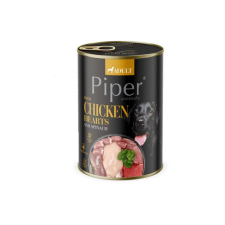 Piper DOLINA NOTECI PIPER Nedvestáp csirkeszívvel és spenóttal kutyáknak 400 g kutyaeledel