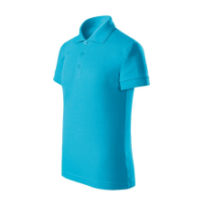 Pique Polo Free galléros póló gyerek türkiz 122 cm/6 éves gyerek póló