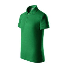  Pique Polo galléros póló gyerek fűzöld 122 cm/6 éves