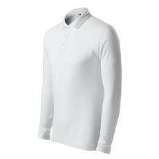  Pique Polo LS galléros póló férfi fehér 2XL