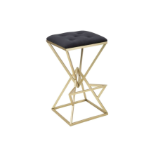  PIRAMID fekete és arany bársony bárszék bútor