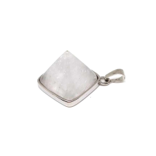 Piramis medál fémmel Hegyikristály 2x2cm medál