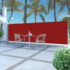  Piros behúzható oldalsó napellenző 160 x 500 cm
