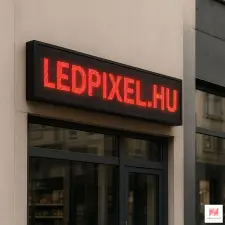  Piros beltéri LED fényújság - P10, 160x48 cm led rendszer tartozék