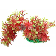  Piros és zöld akváriumi műnövény hajlítható szárral (15 cm) akvárium dekoráció