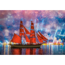 Piros fregatt 1000 darabos puzzle puzzle, kirakós