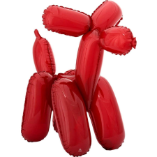 Piros kutya fólia lufi 48 cm party kellék