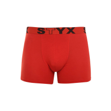 Piros long férfi boxeralsó Styxsport gumi (U1064) M férfi alsó