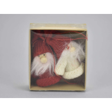  Piros mini-manó pár 2db/doboz karácsonyi dekoráció