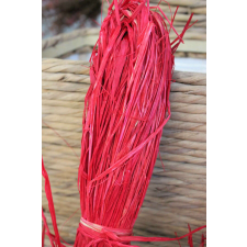  Piros rafia - dekorálásra 160cm szalag, masni