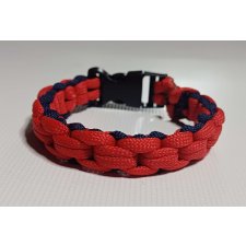 Piros- sötétkék paracord karkötő ékszer szett