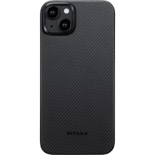 Pitaka MagEZ Case 4 Black / Grey Twill 600D Apple iPhone 15 készülékhez - MagSafe rögzítéssel (129608) tok és táska