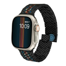 Pitaka szénszálas szíj Apple Watch Series 1-9 / SE / Ultra, rapszódiához okosóra kellék