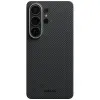 Pitaka Ultra-Slim tok Samsung Galaxy S26 Ultra-hoz, fekete-szürke, MagSafe-kompatibilis, aramid szálból