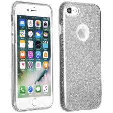 Pixato Apple iPhone 15 Plus, Szilikon tok, csillogó, Forcell Shining, ezüst tok és táska