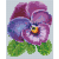 Pixel szett 1 normál alaplappal, színekkel, árvácska (801331) kreatív és készségfejlesztő
