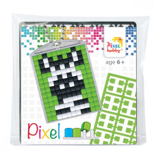  Pixelhobby Kulcstartó szett (kulcstartó alaplap + 3 szín) zebra Mozaik játék kulcstartó