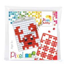 Pixelhobby Pixel Kulcstartó szett (kulcstartó alaplap + 3 szín) - Rák kreatív és készségfejlesztő