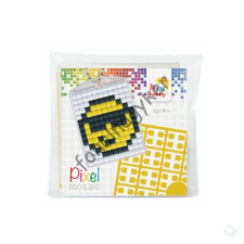 Pixelhobby Pixel Kulcstartó szett (kulcstartó alaplap + 3 szín) - Smiley kreatív és készségfejlesztő