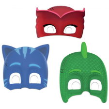 Pizsihősök PJ Masks, Pizsihősök Maszk, álarc 6 db-os party kellék