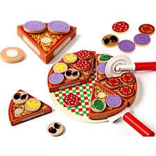 Pizza fa játékkészlet tartozékokkal konyhakészlet