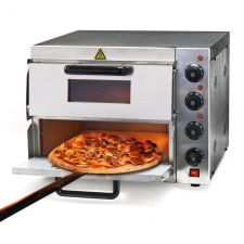 Pizzasütő kétszintes ipari kemence cordierit köves 3000W pizzasütő