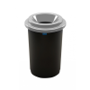 PLAFOR Plafor ECO kerek, henger szemetes 50L fekete színű, ezüst tetővel