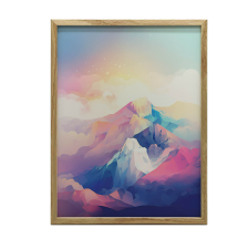 PLAKÁT FALI HEGY PASZTEL TÁJHOZ KERET NÉLKÜL 40x50 CM grafika, keretezett kép