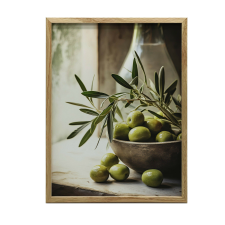  PLAKÁT FALRA ARANY KERETBEN AZ ÍZ EGYSZERŰSÉGE 40x50 CM MATTE grafika, keretezett kép