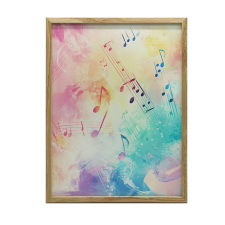 PLAKÁT FALRA ARANY KERETBEN JOYFUL MELODY 40x50 CM MAT 230 GSM grafika, keretezett kép