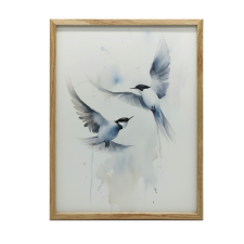 PLAKÁT FALRA FA KERETBEN A TERMÉSZET CSENDJE 70x100 CM MATT PAPÍR grafika, keretezett kép