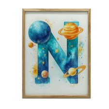  PLAKÁT FALRA FEKETE KERETBEN COSMOS MATTE 70x100 CM grafika, keretezett kép