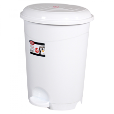 Planet Pedálos szemetes kuka, műanyag, LUXURY fehér, kivehető kosárral, 12L NO3 szemetes
