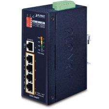 Planet Technology Corp. PLANET 5-Port Industrial Ethernet Switch w/ 4 PoE (-40~75 (ISW-504PT) hub és switch