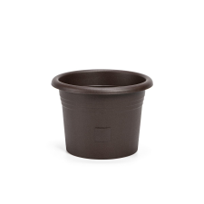 Plastia Öntözés nélküli virágcserép Narza átmérő35 cm, csokoládé, sötétbarna, 35 cm átmérőjű kerti tárolás