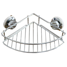 PLASZTIKFORM SAROKPOLC, SZILIKON, VÁKUUMOS 18X18X5,5CM fürdőszoba kiegészítő