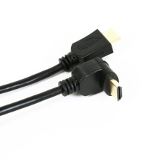 Platinet Omega HDMI 1.4 Gold Angular cable 5m Black (OCHK54) kábel és adapter