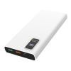 Platinet Power Bank hordozható töltő 10000mAh, 2 USB, QC 3.0, LED kijelző, fehér