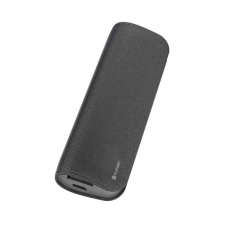 Platinet Power Bank hordozható töltő 11000mAh Fekete + micro USB Kábel bőr borítással power bank