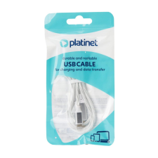 Platinet USB-C to Lightning 27W LED Cable 1m White kábel és adapter