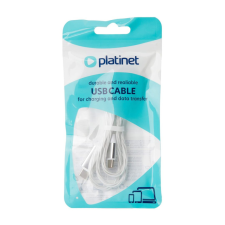 Platinet USB-C to USB-C 60W LED Cable 1m White kábel és adapter